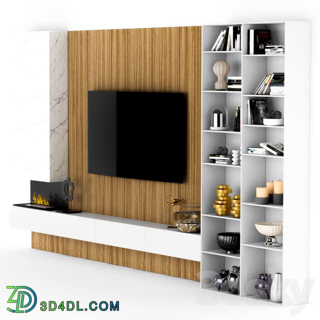 TV Wall - shelf tv stand_004