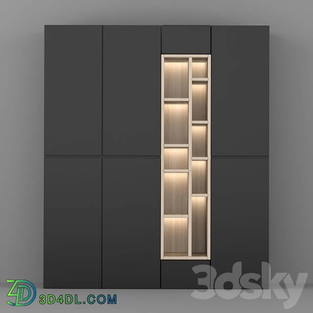 Wardrobe _ Display cabinets - Shelf_desing_000