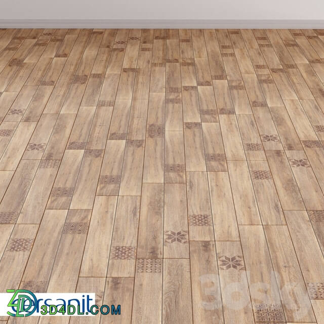 Tile - Porcelain tile Ornamentwood_ 18.5x59.8