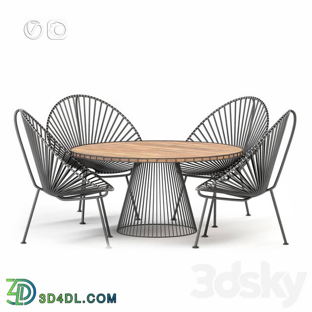 Table _ Chair - Exterior furniture set