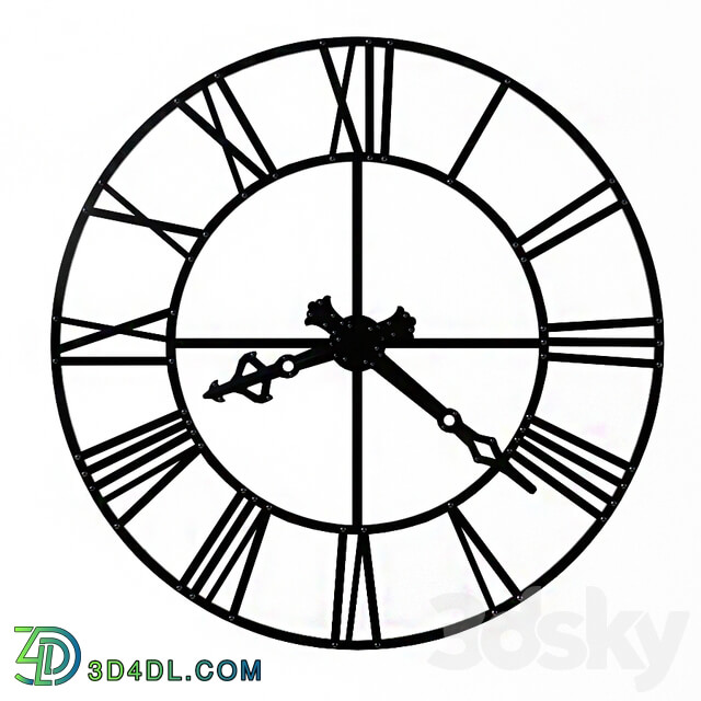 Watches _ Clocks - Metal wall clock