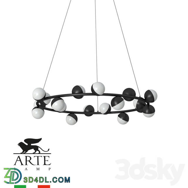 Chandelier - ARTE Lamp DEXTER A3619SP-18BK OM