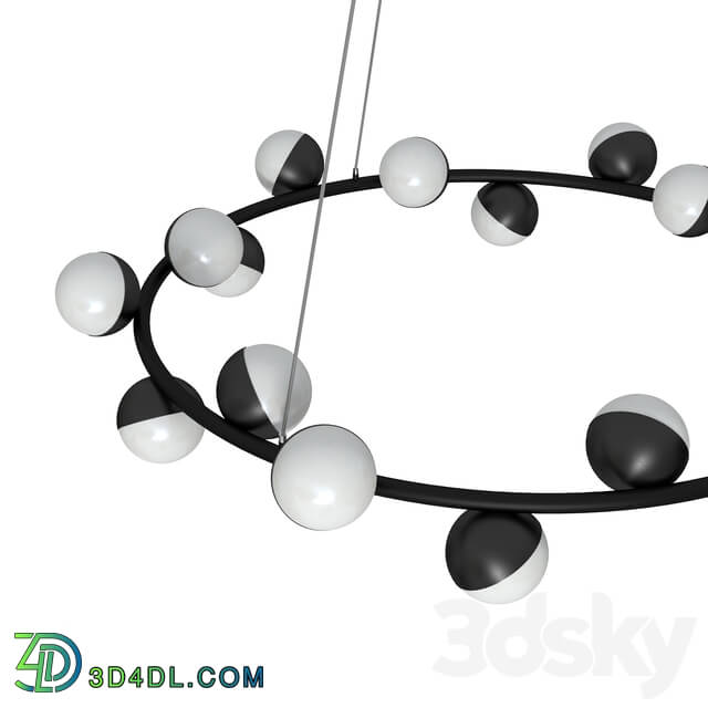 Chandelier - ARTE Lamp DEXTER A3619SP-18BK OM