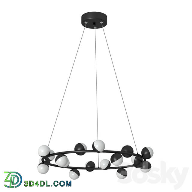 Chandelier - ARTE Lamp DEXTER A3619SP-18BK OM