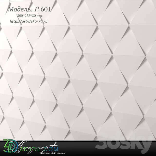 3D panel - Plaster model from Artdecor P-601