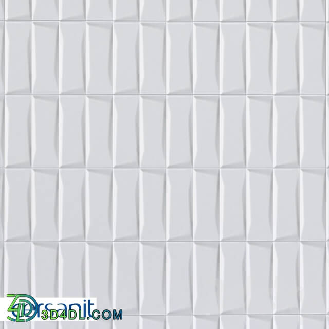 Tile - Tile Cersanit Evolution white relief 20x44 EVG053