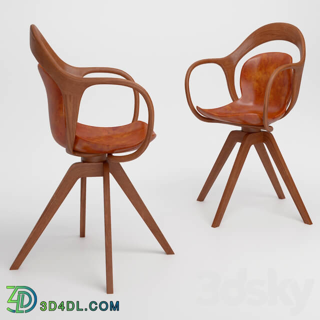 Chair - leather_chair_with_armrests