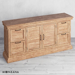 Sideboard _ Chest of drawer - OM Chest of drawers with drawers and doors 4 sections Moonzana 