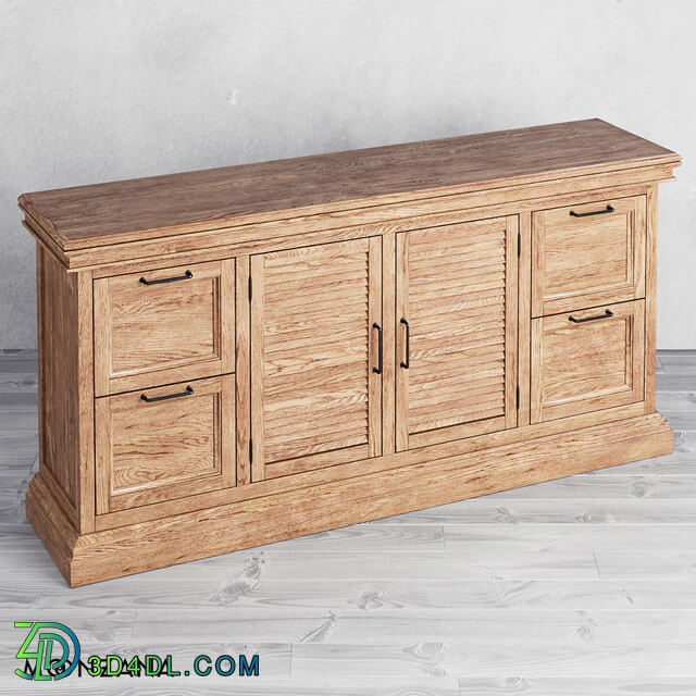 Sideboard _ Chest of drawer - OM Chest of drawers with drawers and doors 4 sections Moonzana