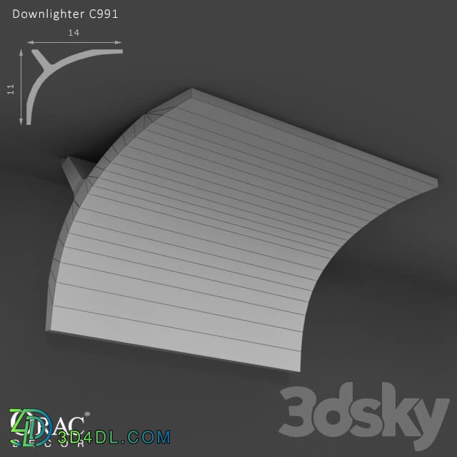 Decorative plaster - OM Indirect lighting Orac Decor C991