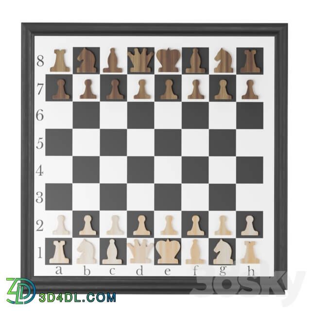 Other decorative objects - Magnetic chessboard on the wall