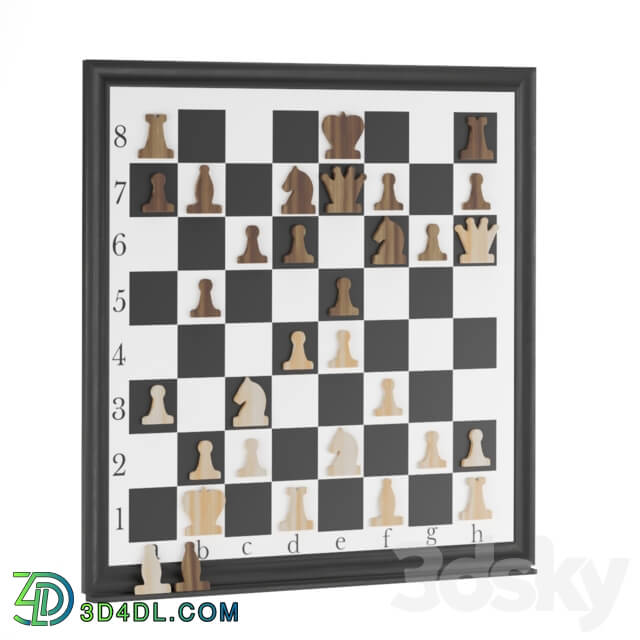 Other decorative objects - Magnetic chessboard on the wall