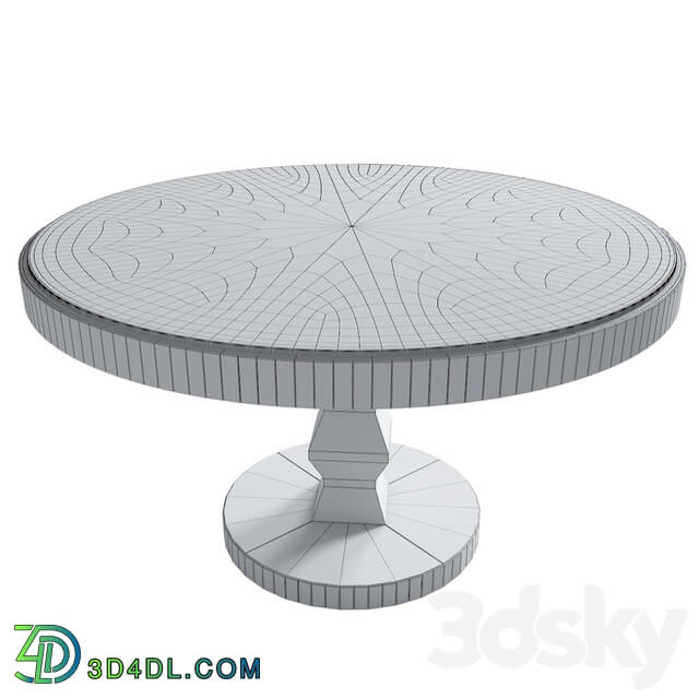 Table - Round Mirrored Dining Table