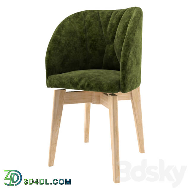 Chair - Velvet green chair