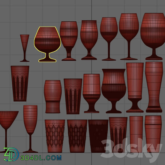 Tableware - Drink Glasses Set _ Set of glasses