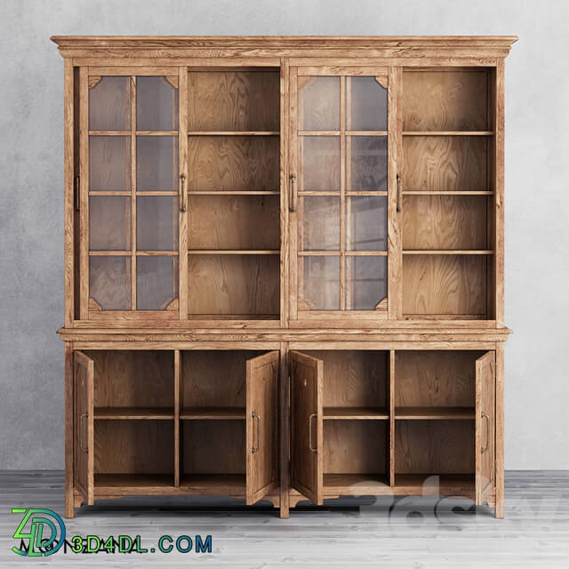 Wardrobe _ Display cabinets - OM Library Resident 4 sections Moonzana