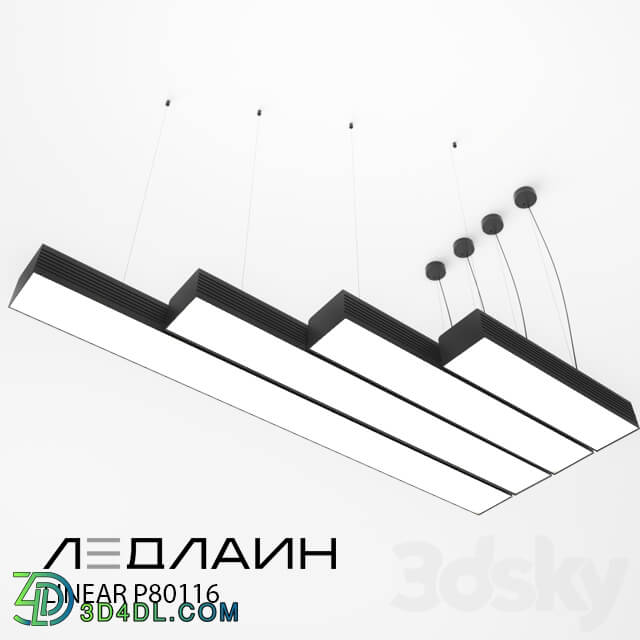 Chandelier - Pendant Lamp Linear P80116 _ Ledline