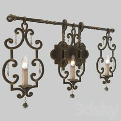 Wall light - Kalco Vintage Iron ADA Wall Sconce Wall Light 