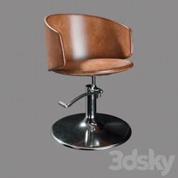 Chair - Highpoly Detailed Hairdresser Chair 3D model 2 