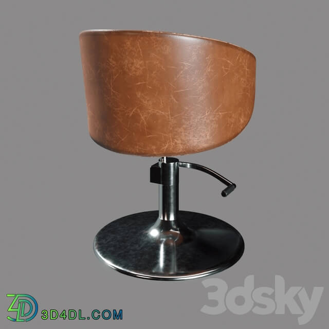 Chair - Highpoly Detailed Hairdresser Chair 3D model 2