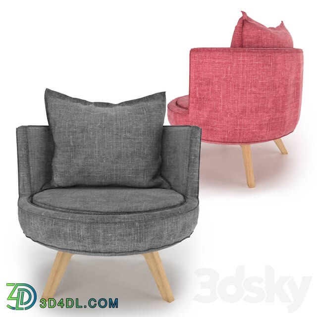 Arm chair - Round chair