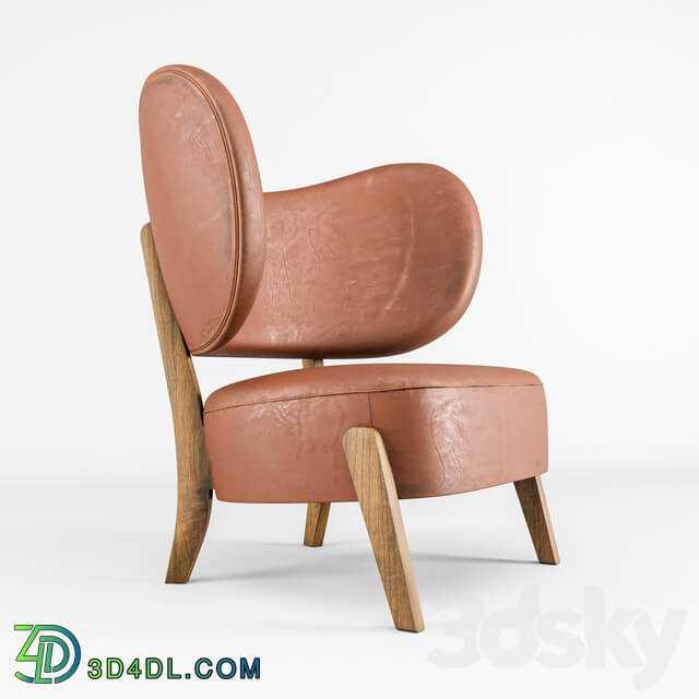 Arm chair - TMBO Lounge Chair_ brown