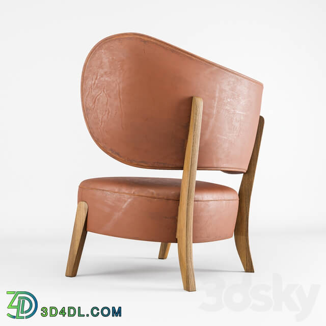 Arm chair - TMBO Lounge Chair_ brown