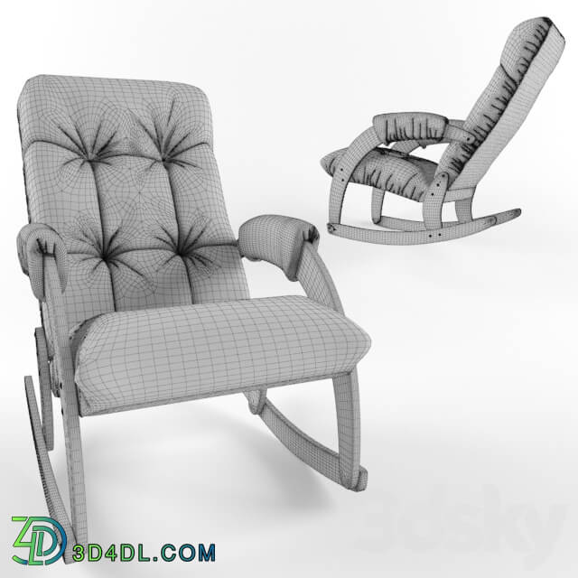 Arm chair - Rocking chair Antik crocodile Comfort Model 67