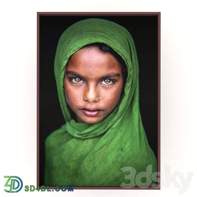 Frame - indian girl portrait