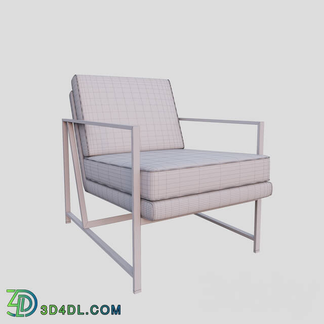 Arm chair - Arm Chair Leather _ Brass