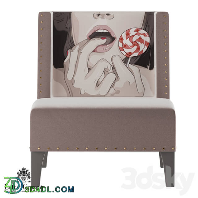 Arm chair - Armchair with print _Loft concept_