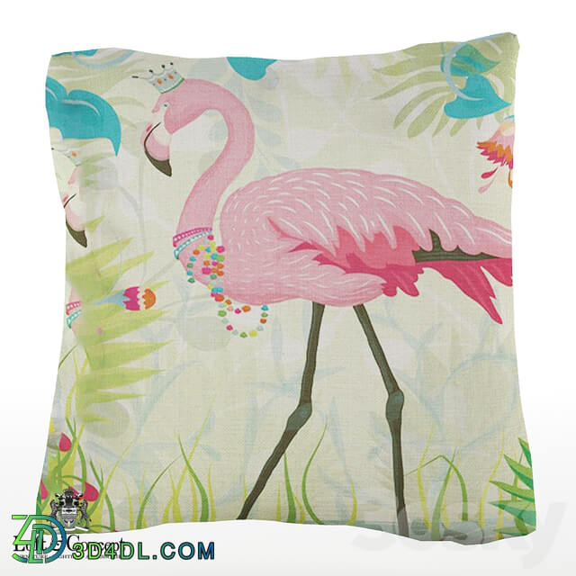 Pillows - Throw pillow Flamingo15 _Loft concept_