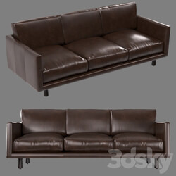 Sofa - Carey 3 seater sofa vintage brown leather 