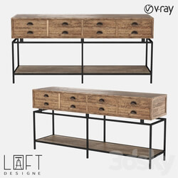 Sideboard _ Chest of drawer - LoftDesigne 7331 model console 