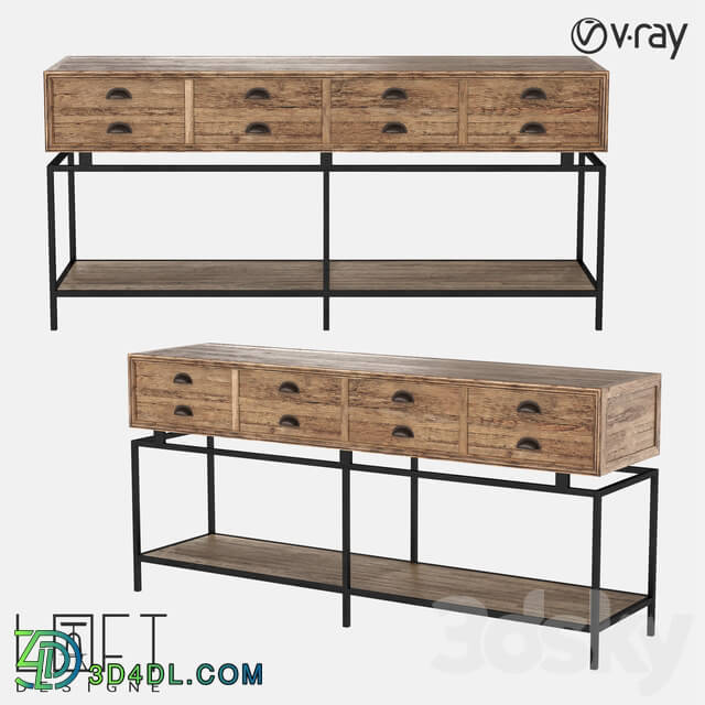 Sideboard _ Chest of drawer - LoftDesigne 7331 model console