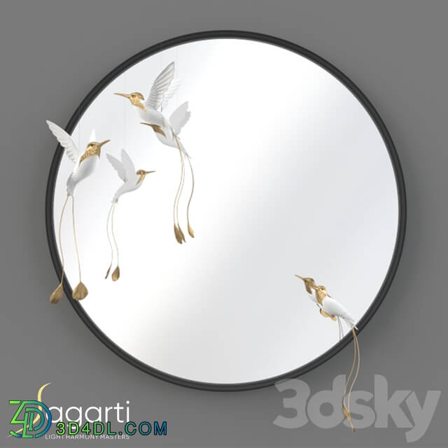 Mirror - Wall mirror of Sagarti Mirror Alba_ art. Al.Mir.80 _OM_