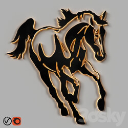 Other decorative objects - wall_decorative_horse 