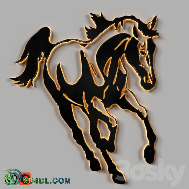 Other decorative objects - wall_decorative_horse