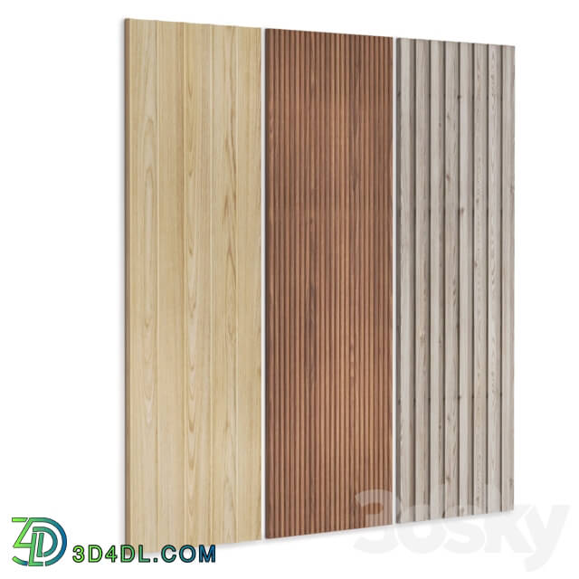 Other decorative objects - 3d wooden panel wall set 2