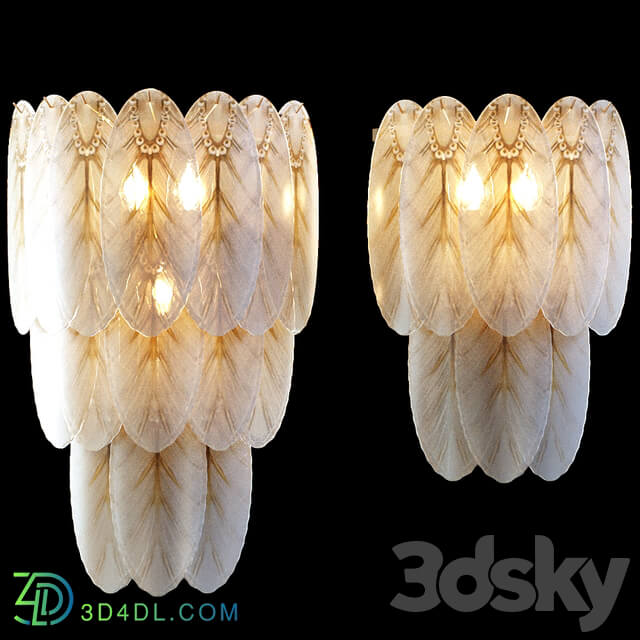 Wall light - Wall lamp PLUMAGE-WALL01 by Lampatron