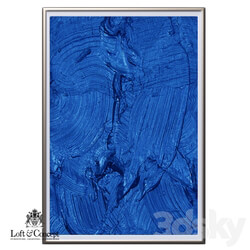 Frame - MIDNIGHT TIDE Blue Color Wall Art Object designed by Kelly Wearstler _Loft concept_ 