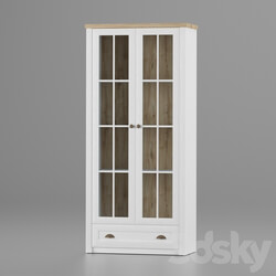 Wardrobe _ Display cabinets - Display Cabinet Markskel 2 Door White 