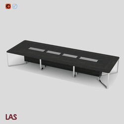 Office furniture - 3 D-Model of An Office Table Las I Meet _146651_ 