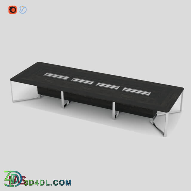 Office furniture - 3 D-Model of An Office Table Las I Meet _146651_