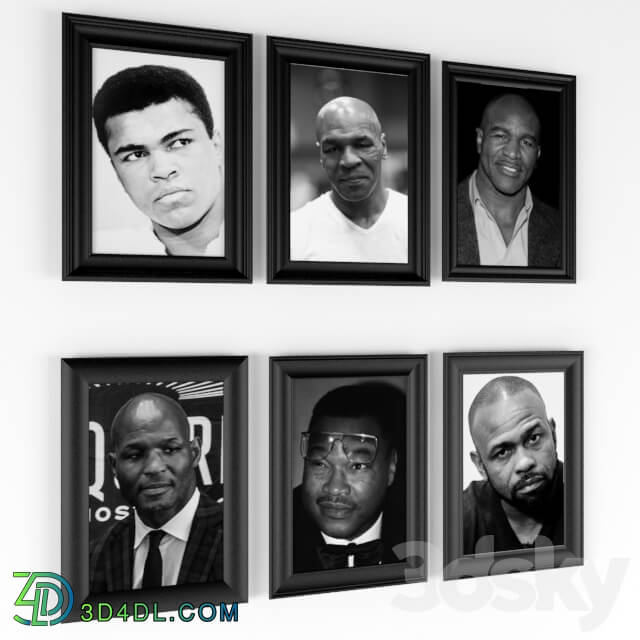 Frame - Photo of world boxing legends