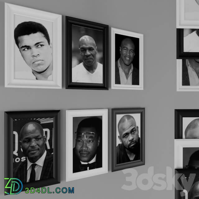 Frame - Photo of world boxing legends