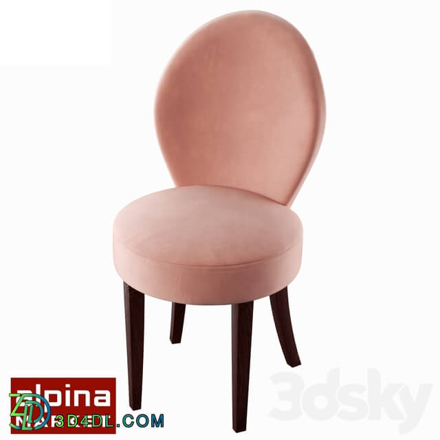 Chair - Dining Chair Ixora_ Color Pink Alp _ St-104_3 _ Virginia Dusty Rose