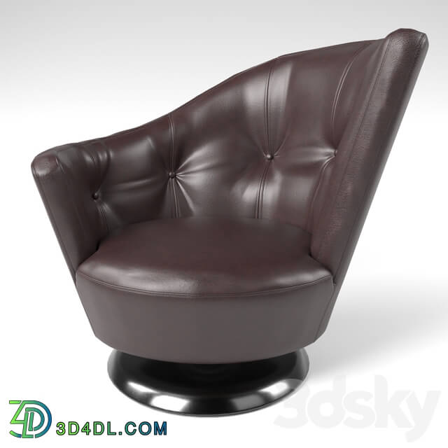 Arm chair - Arabella by giorgetti in leather