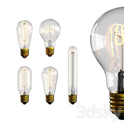 Technical lighting - 5 edison bulb lamps 