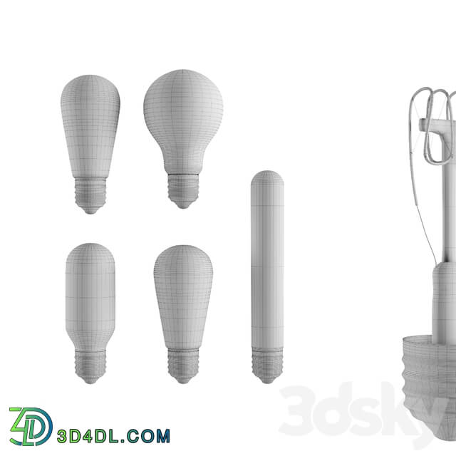 Technical lighting - 5 edison bulb lamps